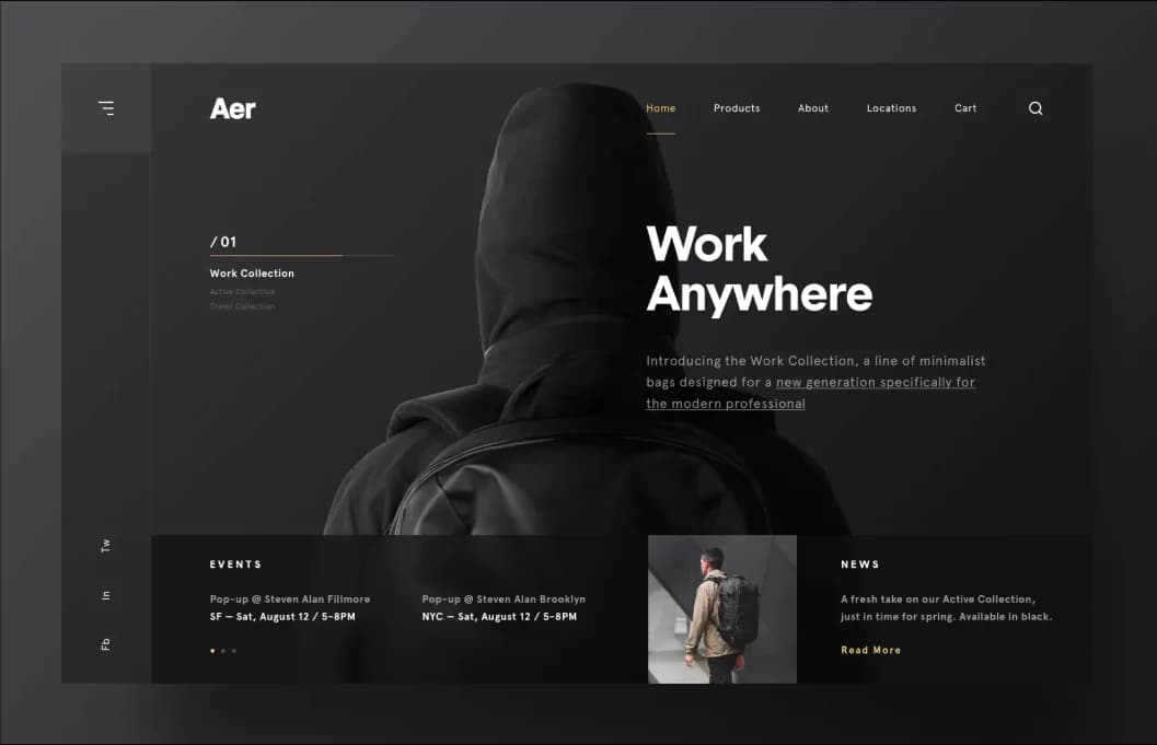 Web design project preview